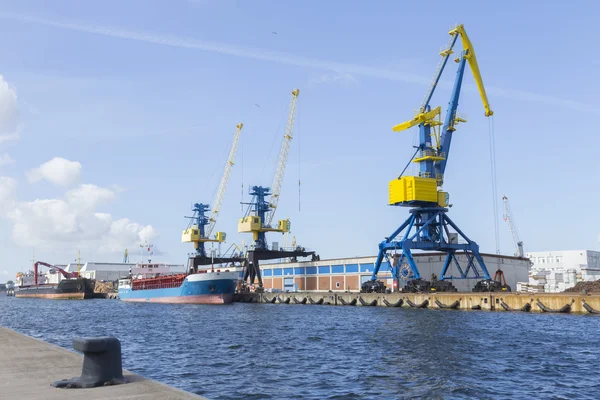 Puerto industrial de Wismar — Foto de Stock