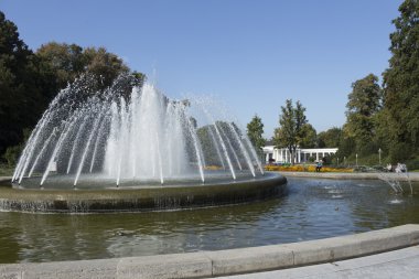 Arka lignt yuvarlak çeşme