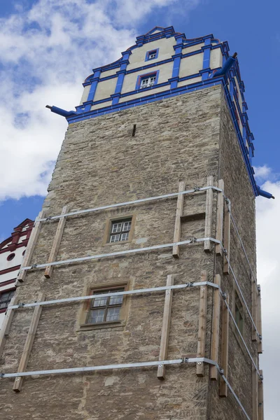 Синій замок Шпиль — стокове фото