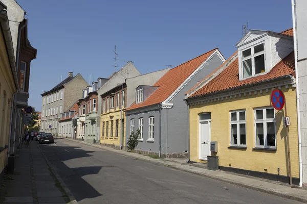 Sidogata i Nykobing — Stockfoto