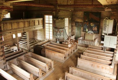 Petajavesi eski kilise içinde görünüm