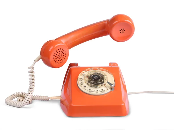 Vintage telephone answer handset — Stock Photo, Image