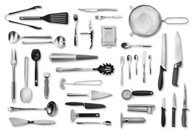 mutfak cihazları ve çatal bıçak takımı