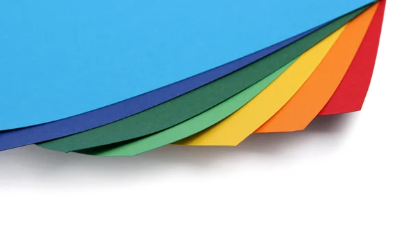 Bordes de tarjetas de papel de colores — Foto de Stock