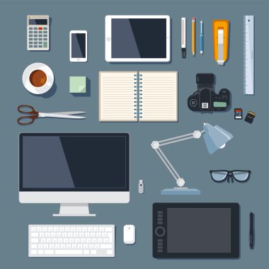 Modern ve geleneksel ofis, banka donatımı