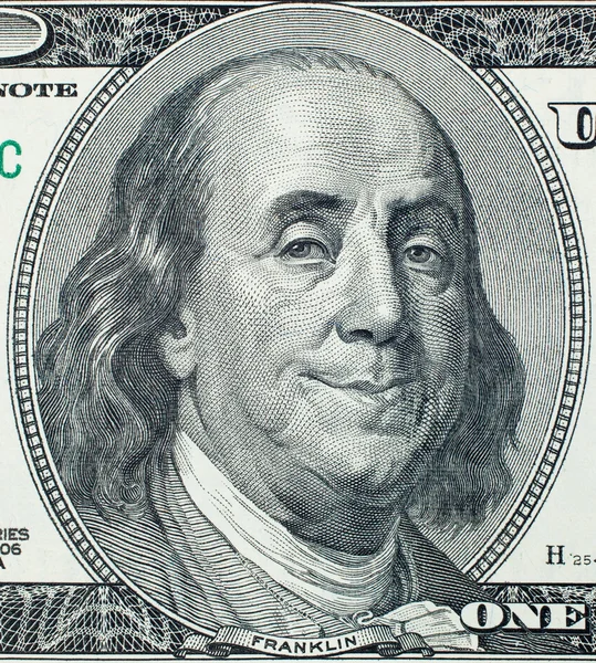 Agradable retrato de Benjamin Franklin — Foto de Stock