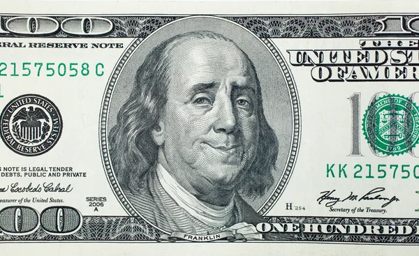 Gelukkig Benjamin Franklin Stockfoto