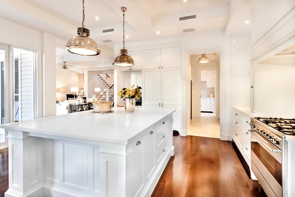 Kitchen area of a modern multi million dollar home — Stock Photo, Image