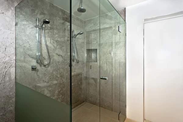 Luxury bathroom shower area of modern house or hotel — Stock Photo, Image