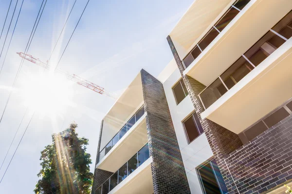 Sun Rays Touching Walls Building — Stock Photo, Image