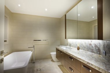 Özel minimalist banyo