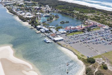 Tema parkı yukarıdan fotoğrafı