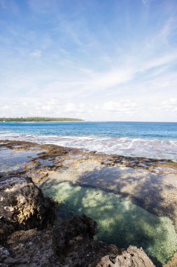 Güzel bir düşük tide süre sahilde