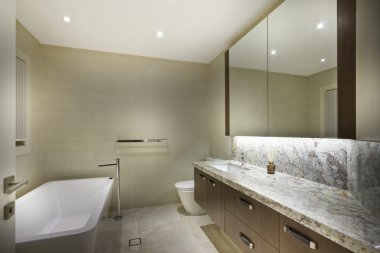 Özel minimalist banyo