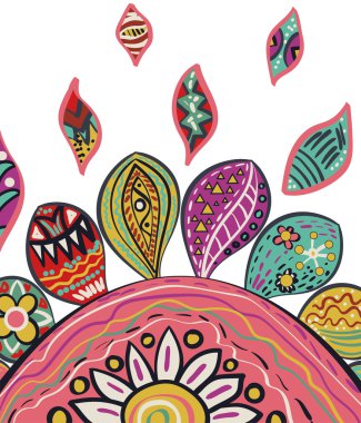 Vektör süs tasarım öğesi.