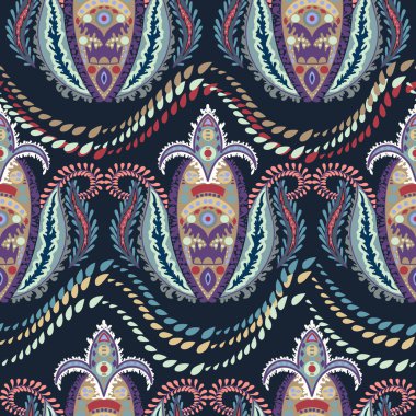 Zarif el çekilmiş vektör desen.