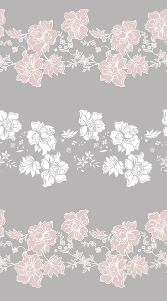 Abstract vector seamless pattern with flowers. — Stock Vector