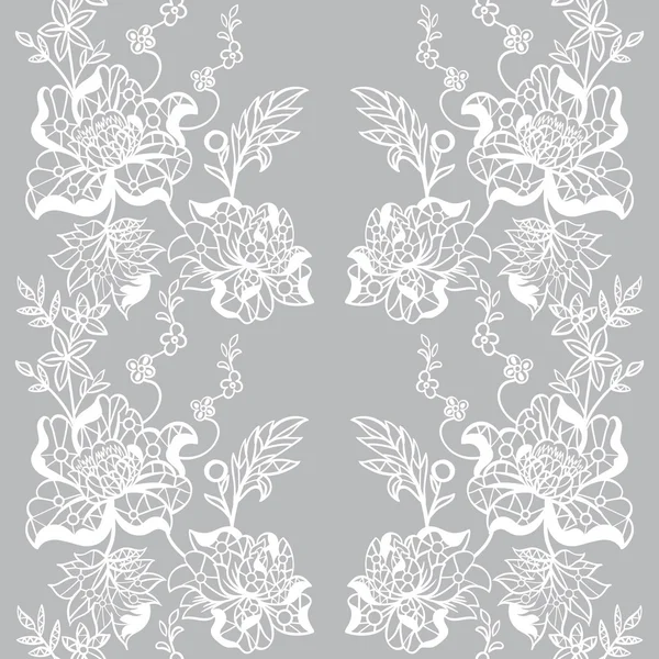Vecteur abstrait motif sans couture avec des fleurs . — Image vectorielle