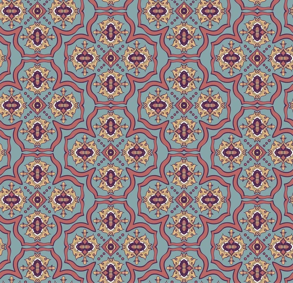 Fondo sin fisuras. Patrón con adorno decorativo en estilo oriental. — Vector de stock