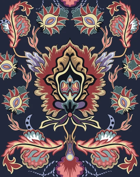 Muster mit dekorativen Ornamenten im orientalischen Stil. — Stockvektor