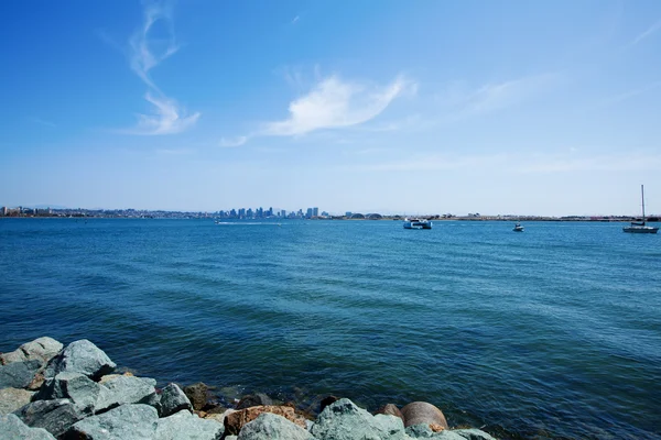 Horizonte de San Diego e beira-mar — Fotografia de Stock