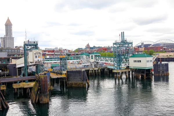 Panoramę miasta Waterfront Seattle — Zdjęcie stockowe