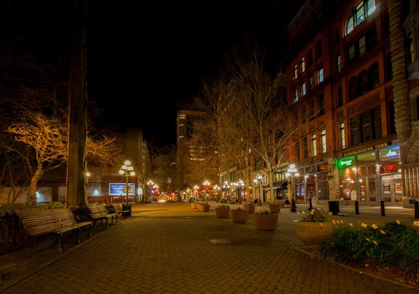 SEATTLE, WA - 23 de marzo de 2011. Plaza Pioneer. Centro ciudad . — Foto de Stock