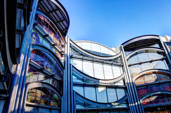 Nice, France - October 17, 2011: Architectural detail of the Museum of Contemporary Art — Stock Photo, Image