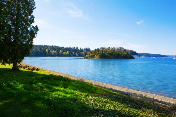 Mystery Bay, Marrowstone island. Olympic Peninsula. Washington State. — Stock Photo, Image