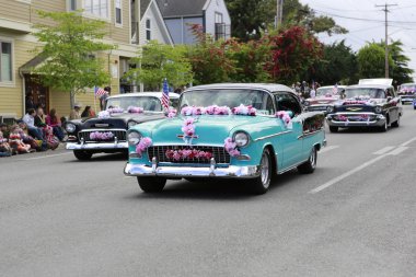 Port Townsend, Wa - 17 Mayıs 2014: Rhododendron Festival geçit töreni