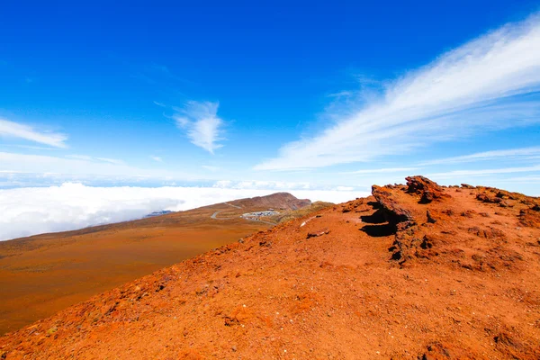 Färgglada sluttningen av Haleakala Crater-Haleakala National Park, Maui, Hawaii — Stockfoto