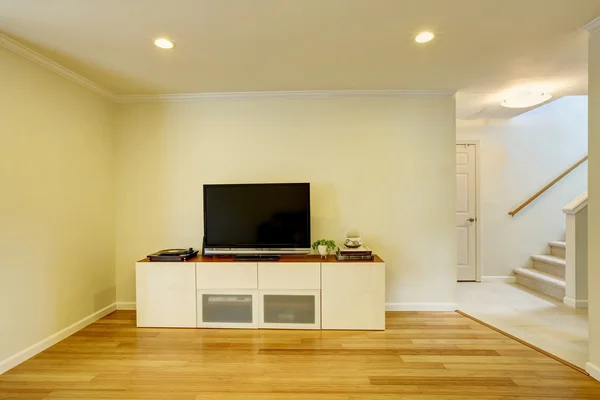 Detail of modern living-room - wall with TV — Stock Photo, Image