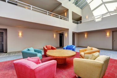 Lounge, apartmanın ortak alan. İç tasarım.