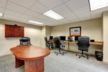 Küçük Modern Oda iç ofis toplantı.