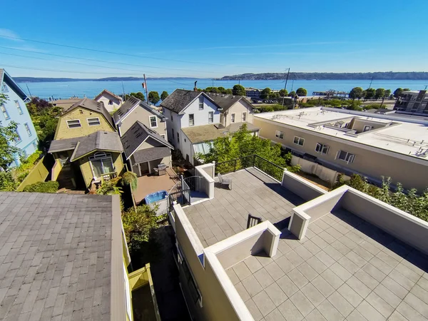 Vista panorámica de la zona residencial y la bahía panorámica de Tacoma —  Fotos de Stock