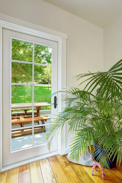 View of french door leading to the back yard — Stock Photo, Image