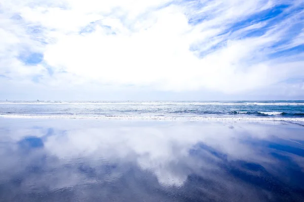 Vista de la costa en Westport de Nueva Zelanda . —  Fotos de Stock