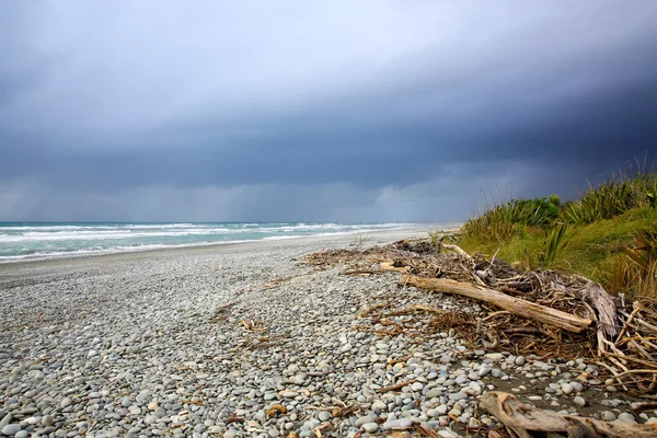 Greymouth Beach, côte ouest de l'île du Sud, Nouvelle-Zélande — Photo