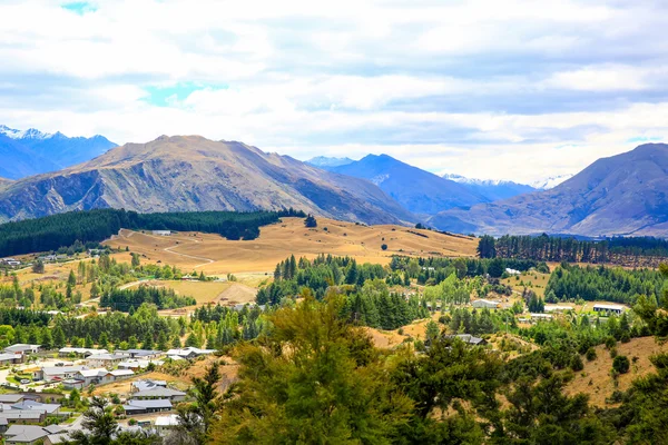 Vista panoramica sul lago di Wanaka. Nuova Zelanda — Foto Stock