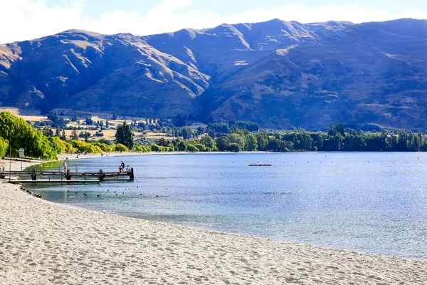 Paisaje del lago Wanaka en Nueva Zelanda —  Fotos de Stock