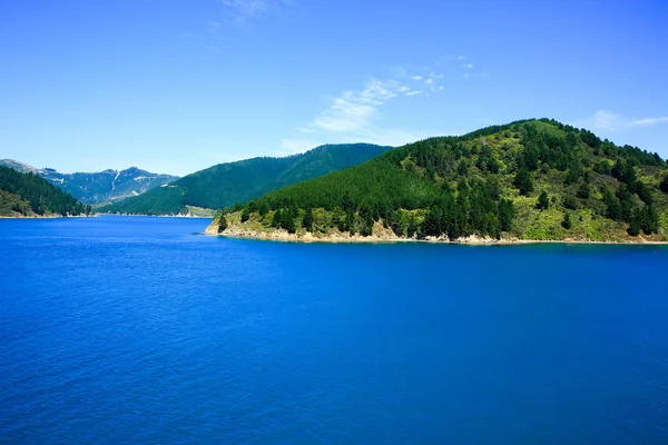 Vista de Marlborough Sounds, Picton, Nova Zelândia — Fotografia de Stock