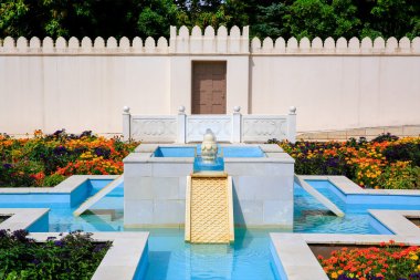 Hamilton, Yeni Zelanda - 25 Şubat 2015: Hint Char Bagh Bahçe Hamilton Gardens