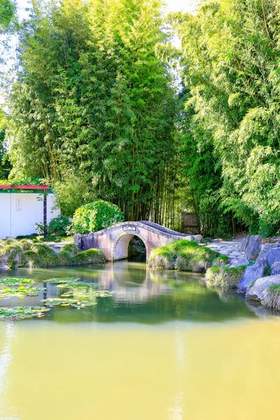 HAMILTON, NZ - FEBRUARY 25, 2015: Chinese Scholar's garden in Hamilton Gardens — Stock Photo, Image