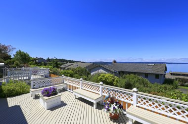 doğal Körfez Manzaralı güzel güverte