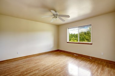 pencere ile parlak boş oda