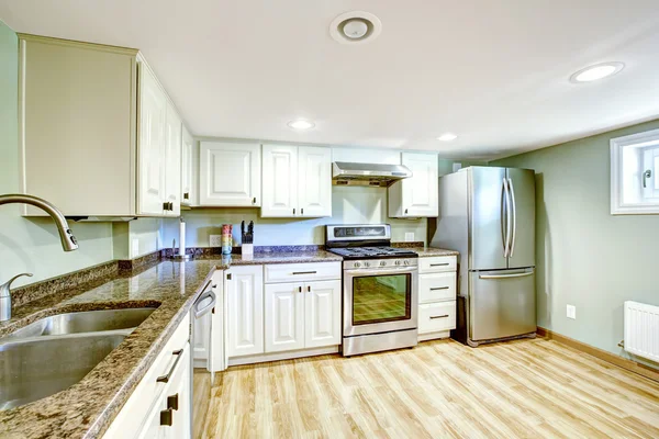 Basement kitchen room. Mother-in-law apartment — Stock Photo, Image