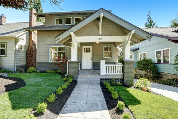 Classic america house exterior.