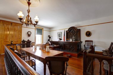 Mahkeme salonunda whaley Evi Müzesi, eski şehir san diego