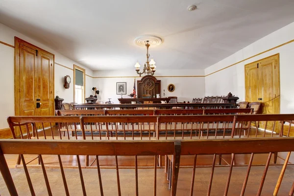 Courtroom in Whaley House Museum, old town of San Diego — Stock Photo, Image