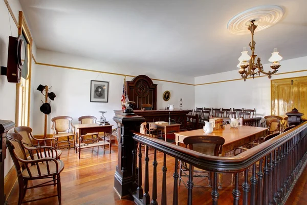 Courtroom in Whaley House Museum, old town of San Diego — Stock Photo, Image